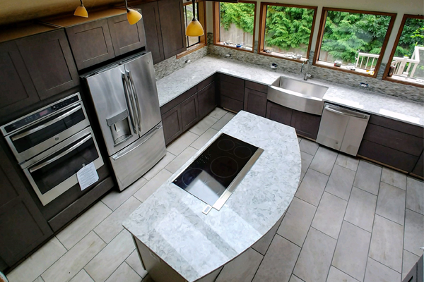 granite stovetop-countertop kitchen island